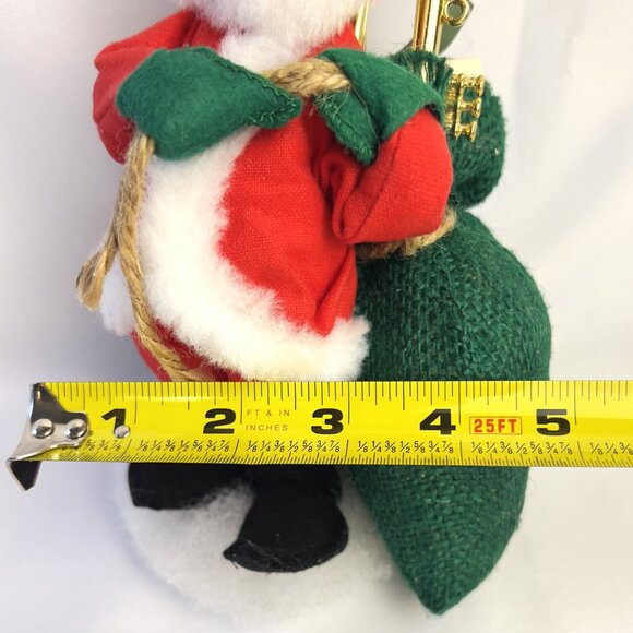 Annalee Santa Claus Doll 1963–1967 Vintage Christmas Decor Felt Figure Tag 8” - Picture 8 of 8